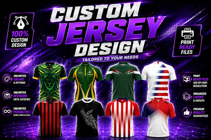 do custom jersey design or sublimation jersey