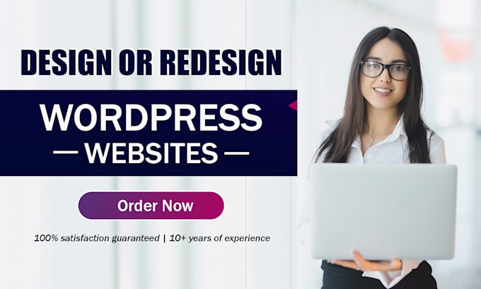 create wordpress website design and development
