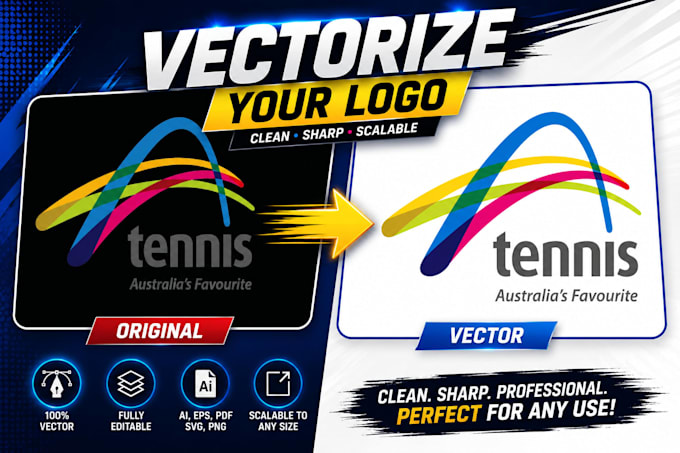 manually vectorize logo and convert image to vector
