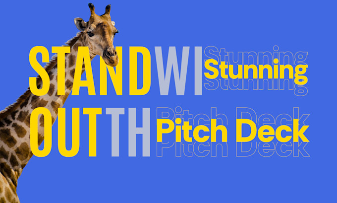 design an investor pitch deck