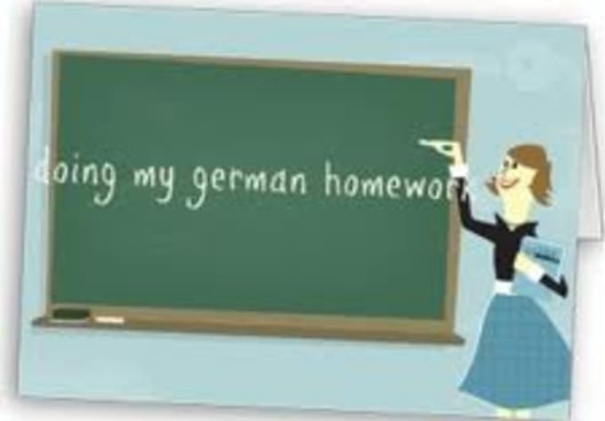 do my homework german