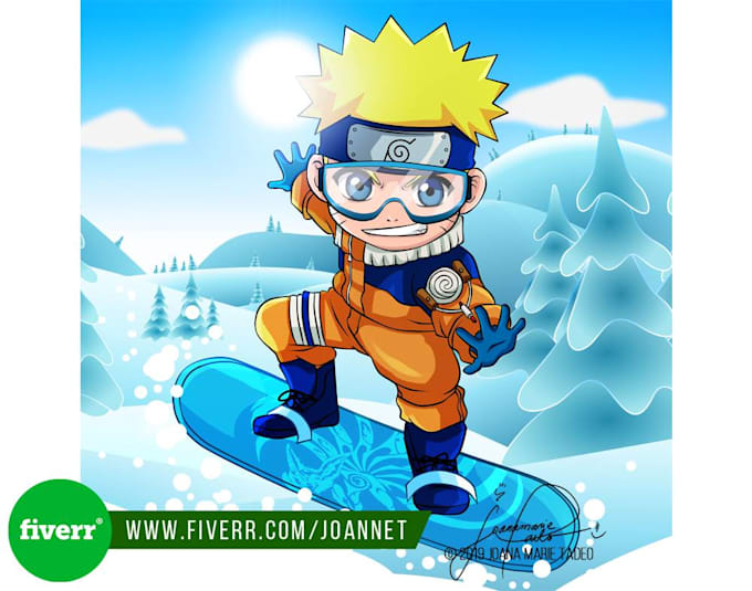 draw a cute chibi of you or favorite character anime cartoon
