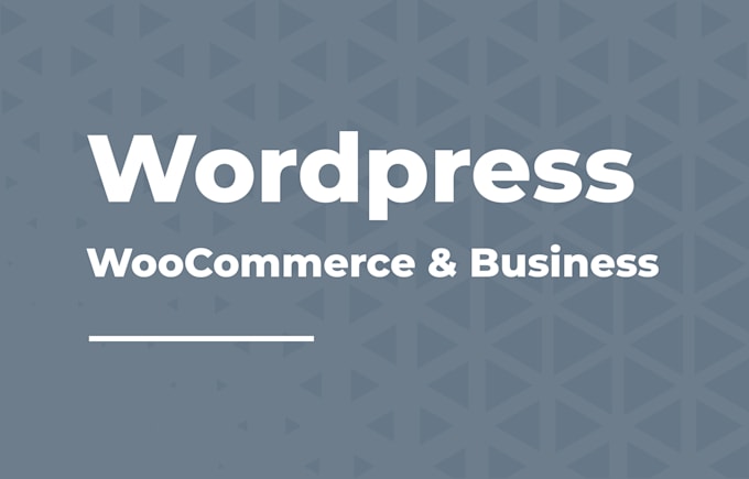 build a modern wordpress or woocommerce website for your business