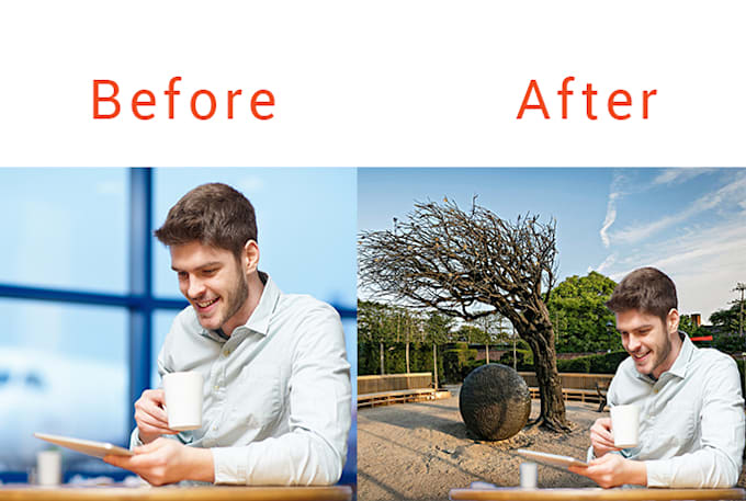 do any smart photo edit watermark background change