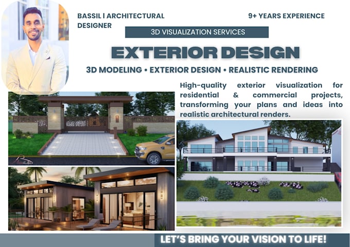create 3d modeling and rendering project