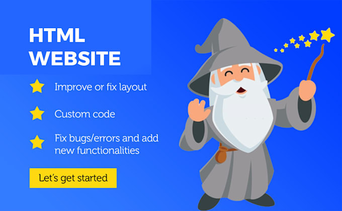 be your web developer and code HTML CSS website
