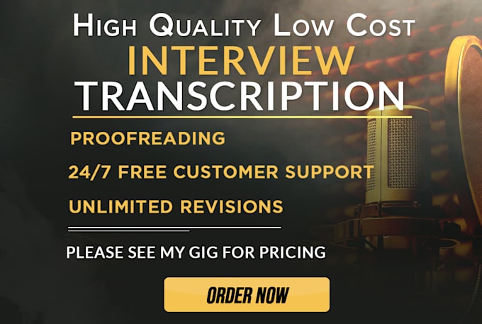 transcribe audio interview or video transcription