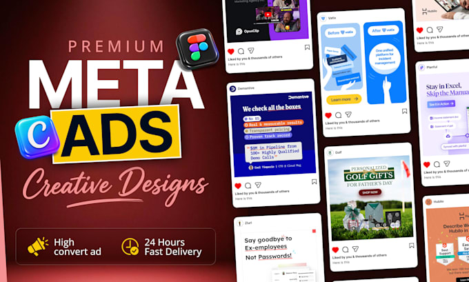 design instagram, facebook post and social media ad creative