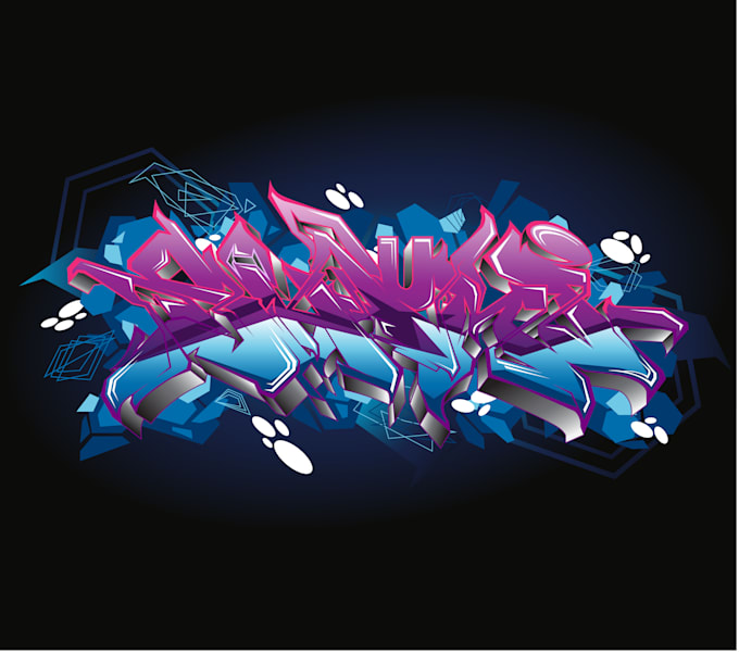 make digital graffiti for your name or your brand