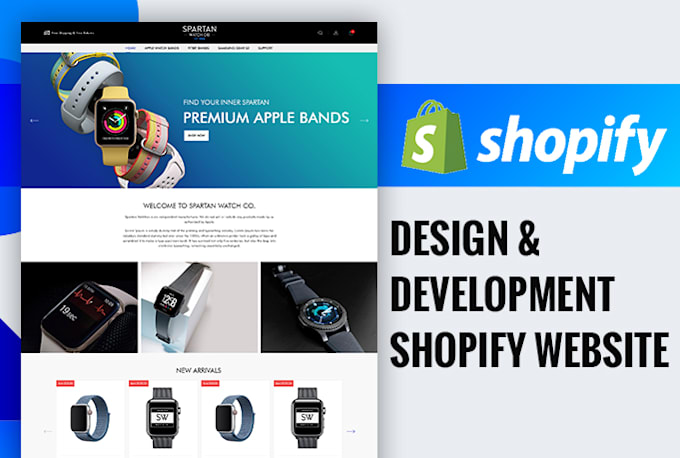 design and develop shopify website