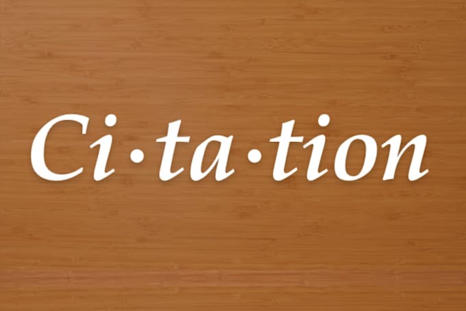 give references and citation for your research work