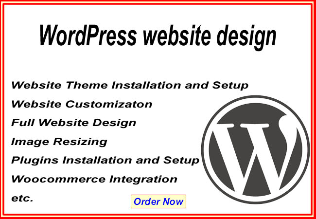 develop your wordpress website in 5 days