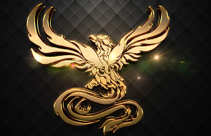 create a premium 3d metallic gold logo in 24 hours