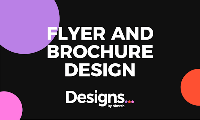 design creative flyers and brochures for your business