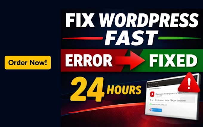 fix wordpress errors, wordpress bug fix, critical error fix, and customization