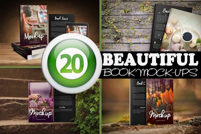 provide professional book mockup services for your project