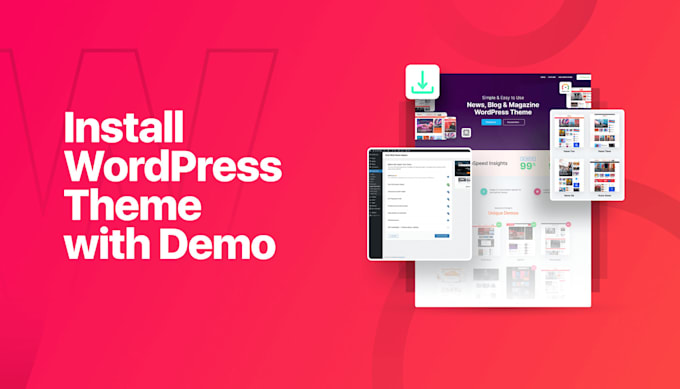 create a wordpress site that matches theme demo perfectly