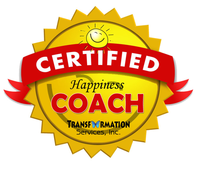 Life coach. Happy Life logo. Offer created