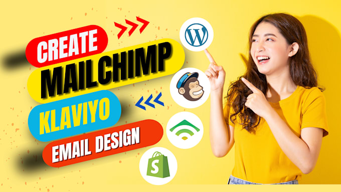 design professional klaviyo and mailchimp email newsletter
