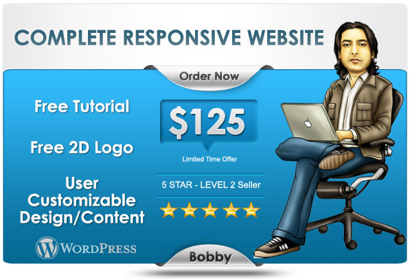 develop responsive wordpress website with free tutorial