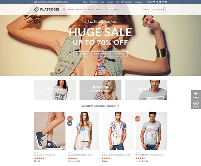 build ecommerce website online store