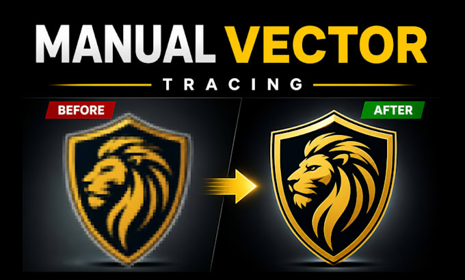manually vector trace and recreate your logo professionally
