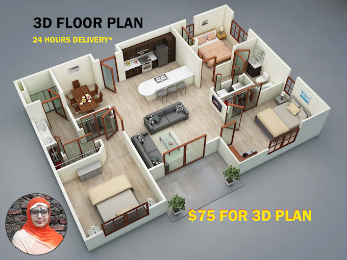 make 3d floor plan from your plan
