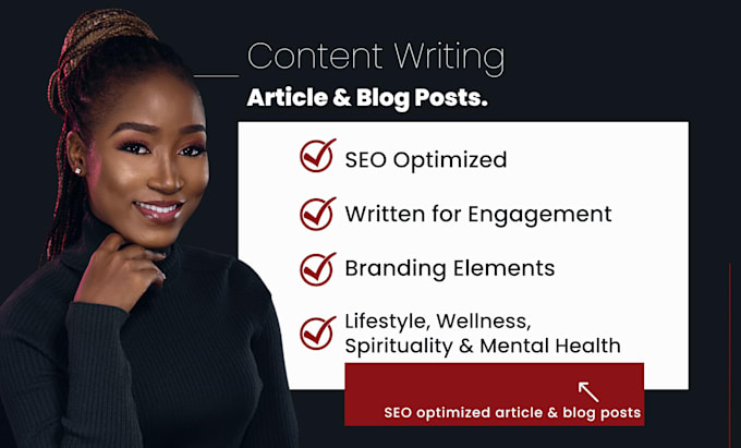 write lifestyle, mental health, and wellness blog post