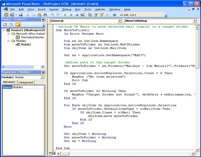 Vba модуль. Outlook vba. Разархивирование файла Outlook vba. Как открыть vba в Outlook. VBSCRIPT Outlook.application.