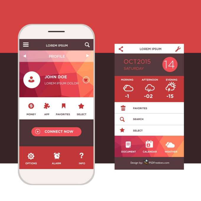 Create and customize ui,ux design of mobile and web app by ...