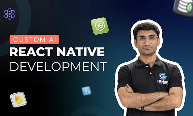 develop cross platform mobile app in react native for android and ios