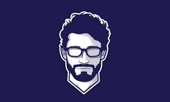 design minimalist vector avatar cartoon portrait from photo