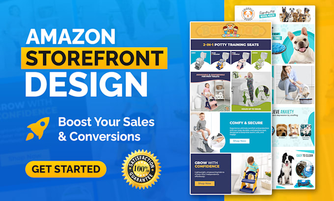 create amazon storefront design, amazon store or brand store