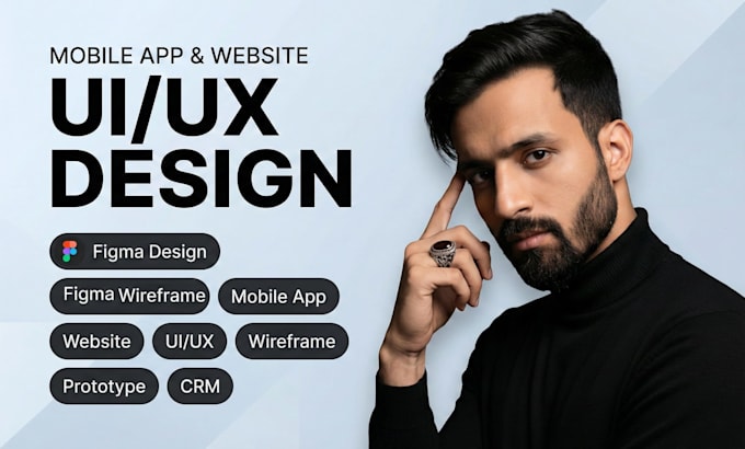 do figma design, figma website UI UX design, and mobile app UI design