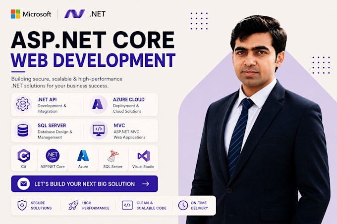 develop asp dot net core web applications dot net apis azure solutions