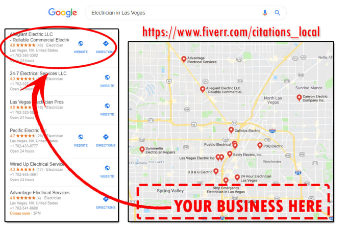 Do 350 google maps citations for local business seo by Iamdaani - Fiverr