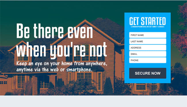 create responsive web landing page or worpress site