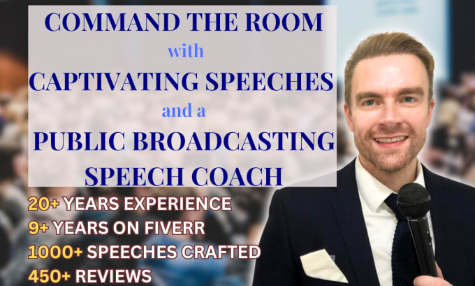 write and coach your motivational powerful public speech