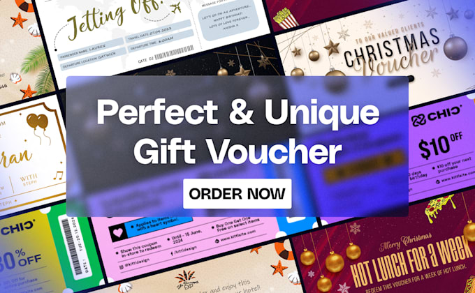 design unique gift voucher