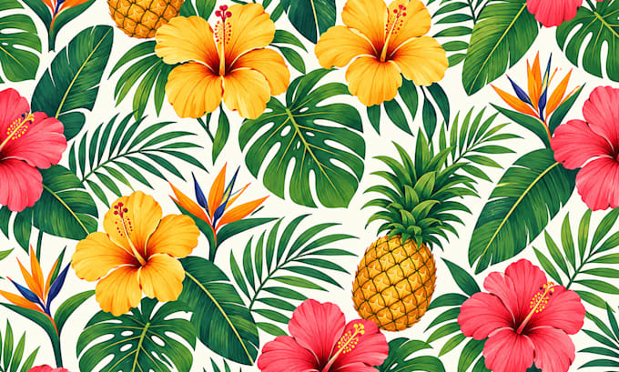 create hand drawn seamless patterns for fabric and apparel