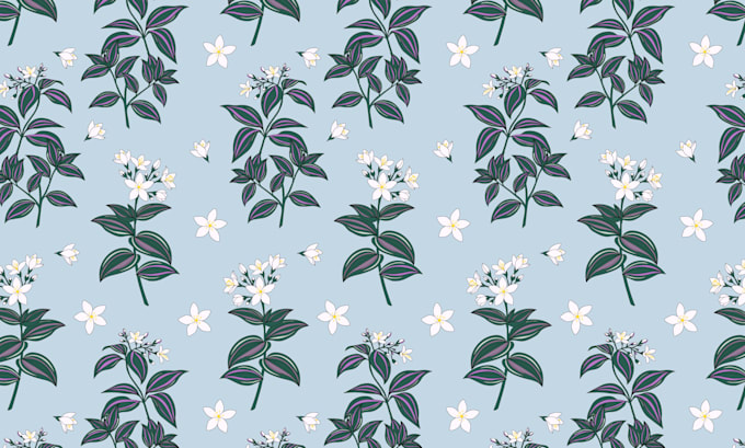 create hand drawn seamless patterns for fabric and apparel