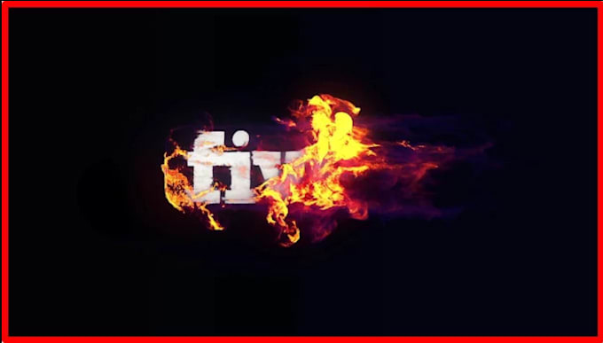 make professional fire intro video animation
