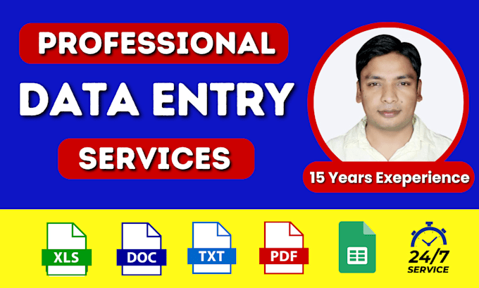do data entry, data scraping, data processing, web research,
