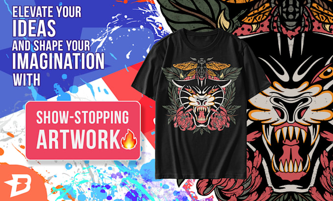 create standout clothing design or streetwear illustration
