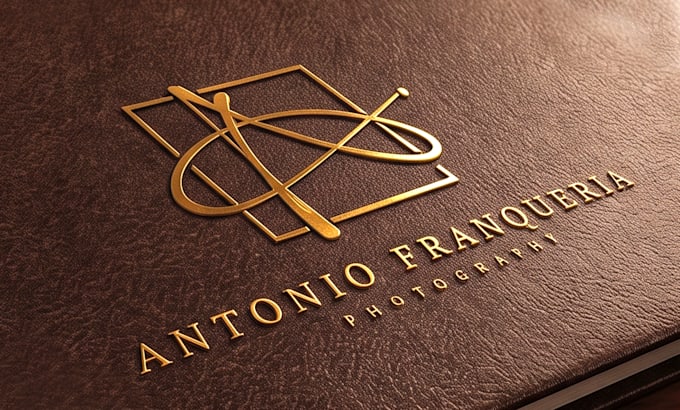 do modern signature photography logo and watermark design
