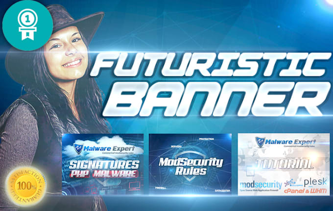 make a stunning banner or any social media futuristic