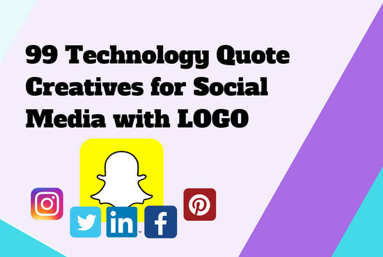 Create 99 technology image quotes with your logo in by Praveenbk | Fiverr