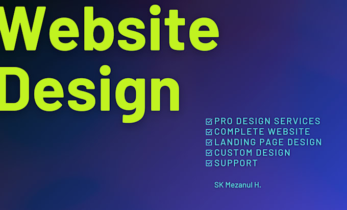 design a professional website