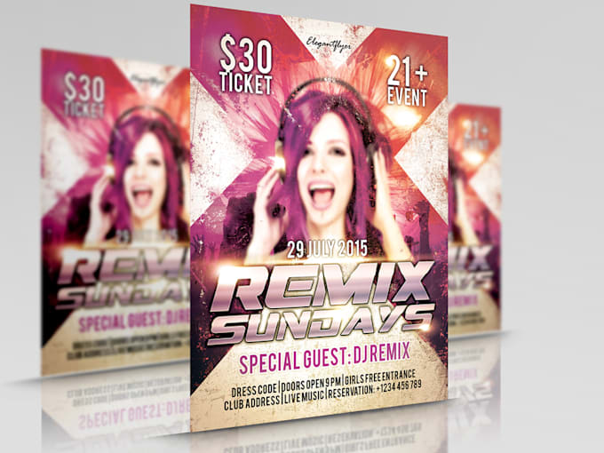 do Stunning event flyers