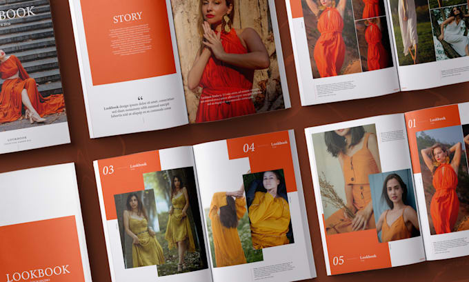 design fashion lookbook, catalog, line sheet or order form